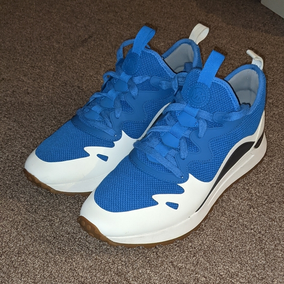Michael Kors Blue and White Athletic Shoes - Picture 1 of 6
